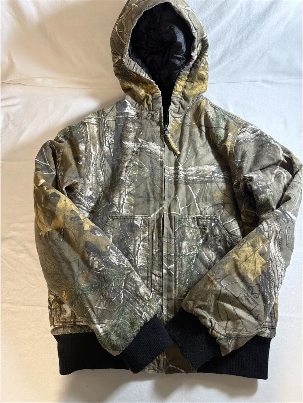 Walls Jacket Boys Youth XL Regular 16-18 Kidz Grow Camo Hooded